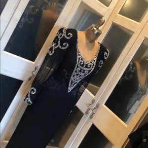 Sequence Long Gown Black Lillie Rubin